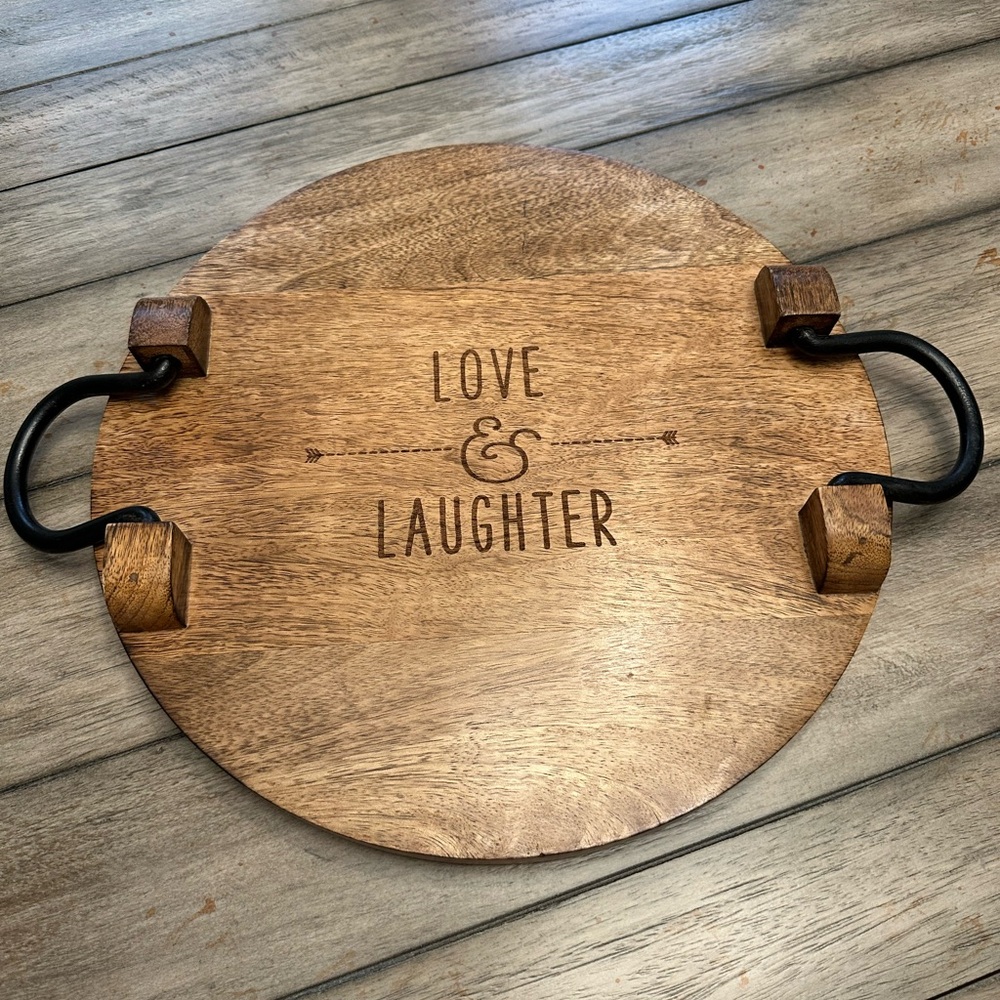 Thirty One Wooden Serving Tray with Handles